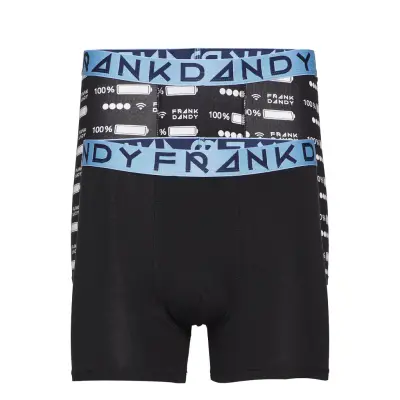 2 Pack Full Batt Boxer Boxerkalsonger Blå Frank Dandy
