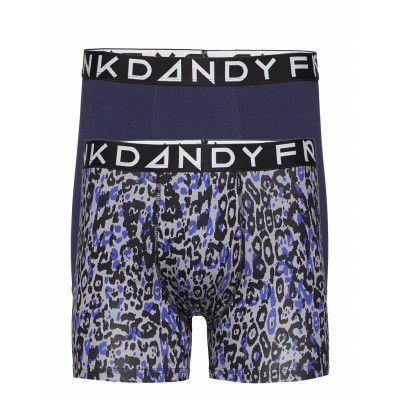 2 Pack Leo Boxer Boxerkalsonger Blå Frank Dandy