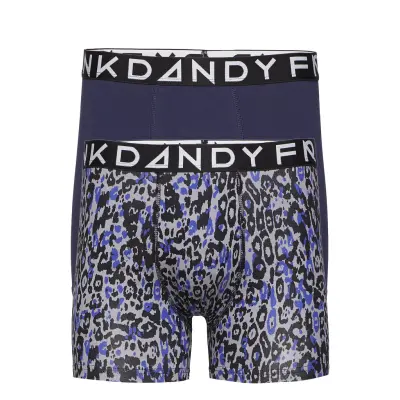 2 Pack Leo Boxer Boxerkalsonger Blå Frank Dandy