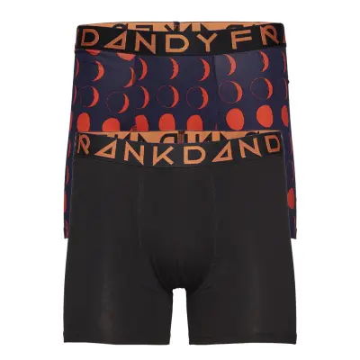 2 Pack Moon Boxer Boxerkalsonger Svart Frank Dandy