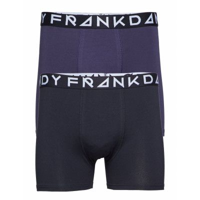 2 Pack Solid Boxer Boxerkalsonger Multi/mönstrad Frank Dandy