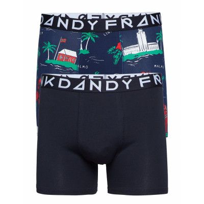 2 Pack Swewaii Boxer Boxerkalsonger Blå Frank Dandy