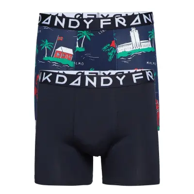 2 Pack Swewaii Boxer Boxerkalsonger Blå Frank Dandy