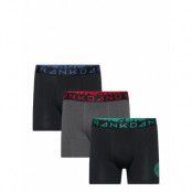 3-P Patch Organic Boxer Underwear Boxer Shorts Svart Frank Dandy