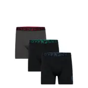 3-P Patch Organic Boxer Underwear Boxer Shorts Svart Frank Dandy