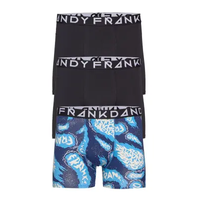 3 Pack Balls Of Fire Boxer Boxerkalsonger Multi/mönstrad Frank Dandy