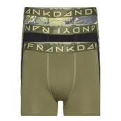 3-Pack Camo Map Boxer Boxerkalsonger Grön Frank Dandy