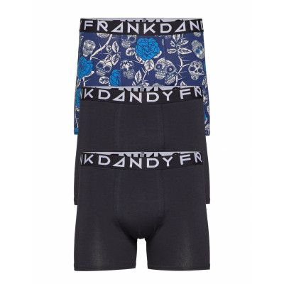 3 Pack Sculls And Roses Boxer Boxerkalsonger Multi/mönstrad Frank Dandy