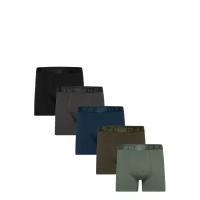 5-Pack Legend Organic Boxer Underwear Boxer Shorts Grön *Villkorat Erbjudande Frank Dandy