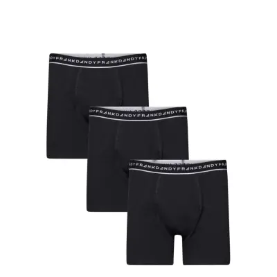 Bo.3P Basic Boxer Boxerkalsonger Svart Frank Dandy