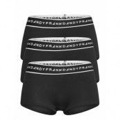 Bo.3P Women's Basic Boxer Lingerie Panties Hipsters/boyshorts Svart Frank Dandy