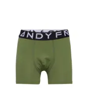 Boy's Solid Boxer Night & Underwear Underwear Underpants Grön Frank Dandy