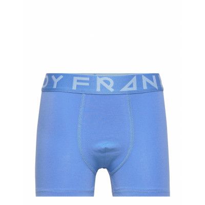 Boy's Solid Boxer W Blue/Lt Blue Night & Underwear Underwear Underpants Blå Frank Dandy