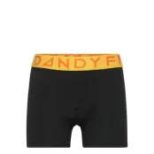 Boy'S Solid Boxer W Orange Night & Underwear Underwear Underpants Svart Frank Dandy