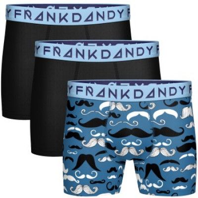 Frank Dandy 3-pack Mustache Mania Boxer * Fri Frakt * * Kampanj *