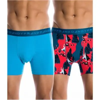 Frank Dandy Camp Solid Boxer Lyons Blue 2-pack * Fri Frakt * * Kampanj *