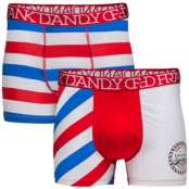 Frank Dandy Honest Al Blk/Stripe Boxer 2-pack * Fri Frakt *