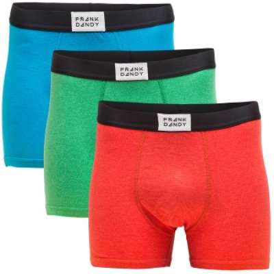 Frank Dandy Legend Melange Boxer Blue Green Red 3-pack * Fri Frakt *