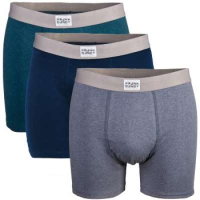Frank Dandy Legend Melange Boxer Navy/Grey/Green 3-pack * Fri Frakt *