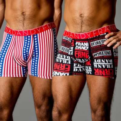 Frank Dandy Old Glory/Hip Hop Logo Boxer 2-pack * Fri Frakt *