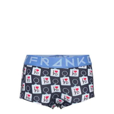 Girl's Key Ring Boxer Night & Underwear Underwear Panties Blå Frank Dandy