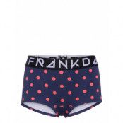 Girl's Plain Dot Boxers Night & Underwear Underwear Panties Blå Frank Dandy