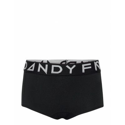 Girl's Solid Boxers Night & Underwear Underwear Panties Svart Frank Dandy