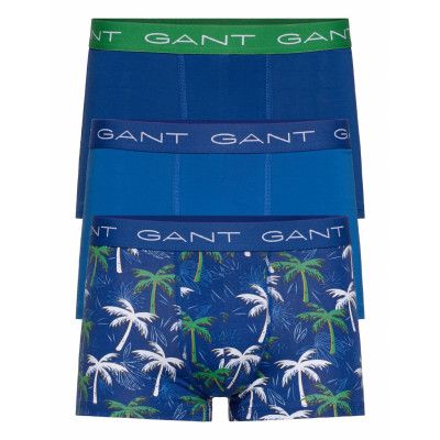 3-Pack Trunk Palm Haze Boxerkalsonger Blå GANT