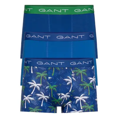 3-Pack Trunk Palm Haze Boxerkalsonger Blå GANT