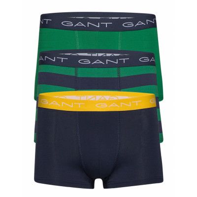 3-Pack Trunk Rugby Stripe Boxerkalsonger Grön GANT