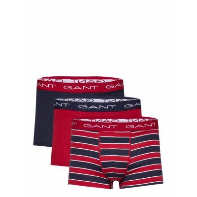 Block Stripe Trunk 3-Pack Boxerkalsonger Röd GANT