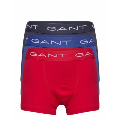 Boy's Trunk 3-Pack Night & Underwear Underwear Underpants Röd GANT