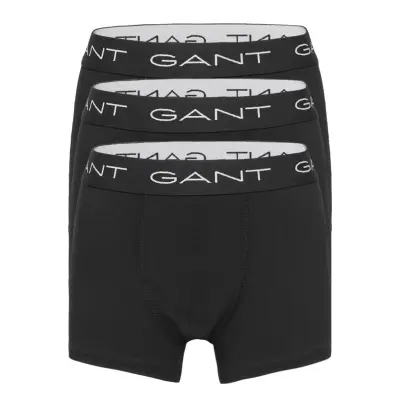 Boy's Trunk 3-Pack Night & Underwear Underwear Underpants Svart GANT