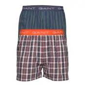 Check Boxer Shorts 2-Pack Underwear Boxer Shorts Multi/mönstrad GANT
