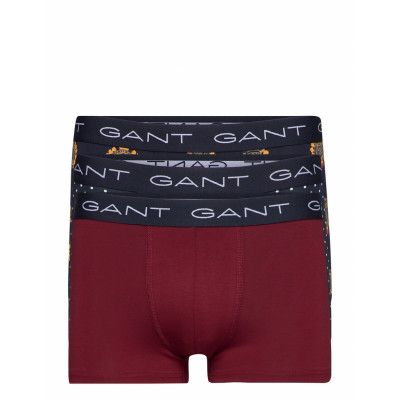Crest Trunk 3-Pack Boxerkalsonger Röd GANT
