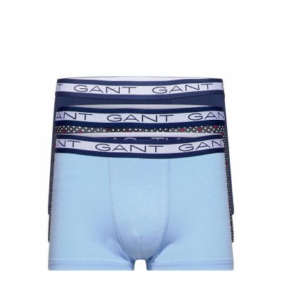 Diamond Dot Basic Trunk 3-Pack Boxerkalsonger Blå GANT