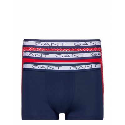 Diamond Dot Basic Trunk 3-Pack Boxerkalsonger Blå GANT