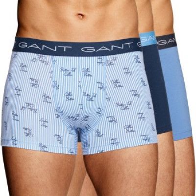 Gant 3-pack Cotton Stretch Preppy Wording Trunks * Fri Frakt * * Kampanj *