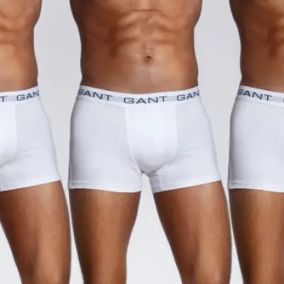 Gant Essential Basic CS Trunks White 3-pack * Fri Frakt *