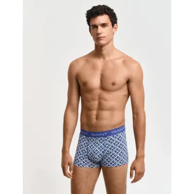 GANT G Pattern Trunk 3-Pack - Blue - XXL