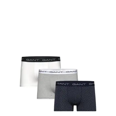 Gant Micro Print Trunk 3-Pack - Grey - XXXL