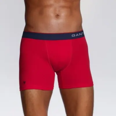 Gant Premium Basic CS Solid Boxer Red * Fri Frakt *