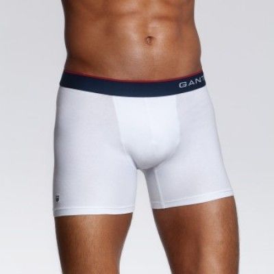 Gant Premium Basic CS Solid Boxer White * Fri Frakt *