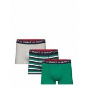 Gant Retro Shield Stripe Trunk 3-P *Villkorat Erbjudande Boxerkalsonger Grön GANT