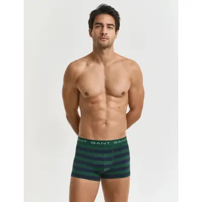 GANT Striped Trunk 3-Pack - Green - XL