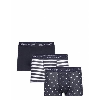 Gant Usa Trunk 3-Pack Boxerkalsonger Marinblå GANT