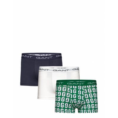 Gant Varsity G Aop Trunk 3-Pack Boxerkalsonger Vit GANT