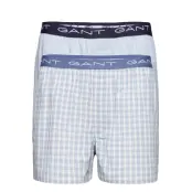 Gradient Check Boxer Shorts 2-Pack Boxerkalsonger Blå GANT