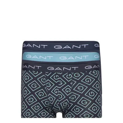Icon G Trunk 3-Pack Boxerkalsonger Blå GANT