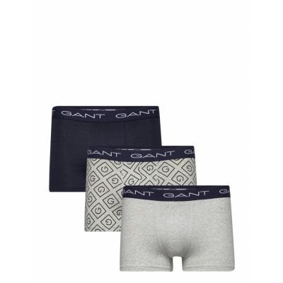 Icon G Trunk 3-Pack Boxerkalsonger Grå GANT